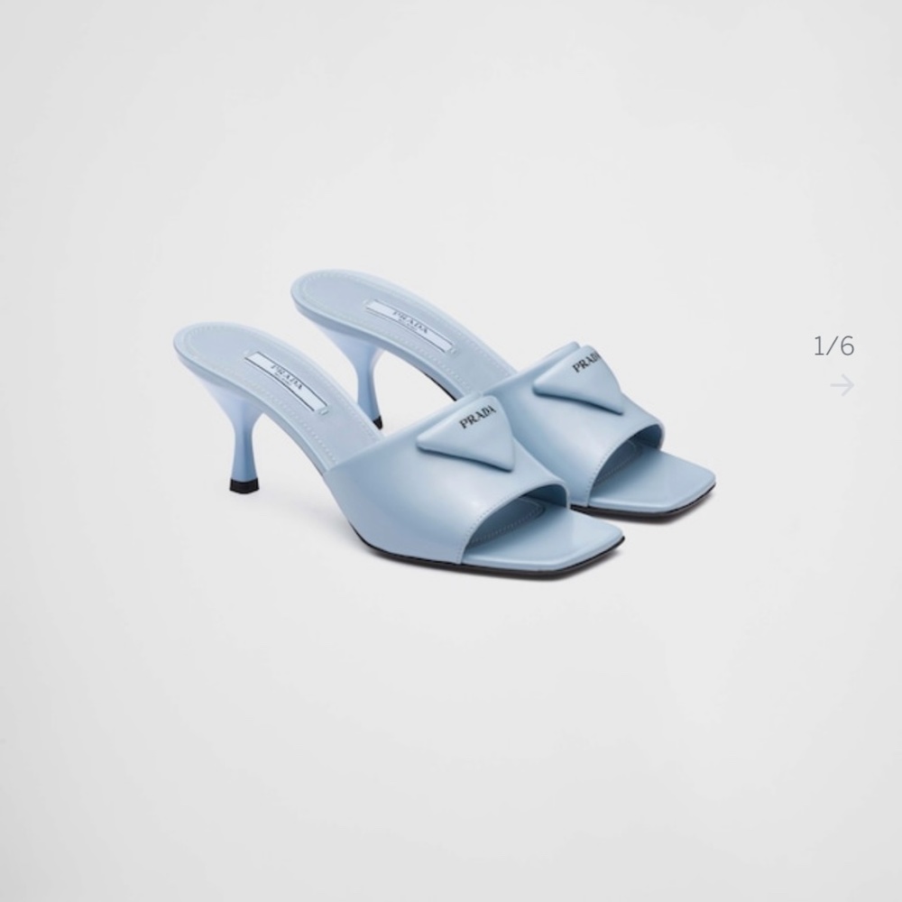 Powder Blue Prada Peeptoes.
